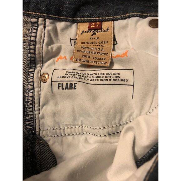 7 For All Mankind Women's Jeans Flare Distressed Destroyed Size 27 X 31 - Picture 4 of 9